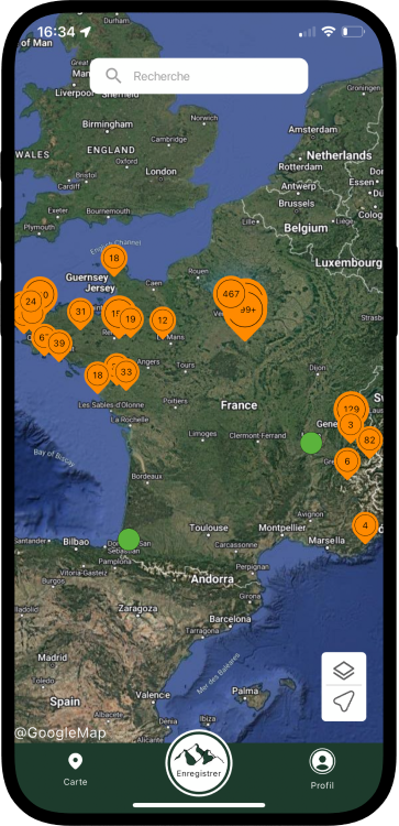 Image 3 : Image du portable pour enregistrer les pistes